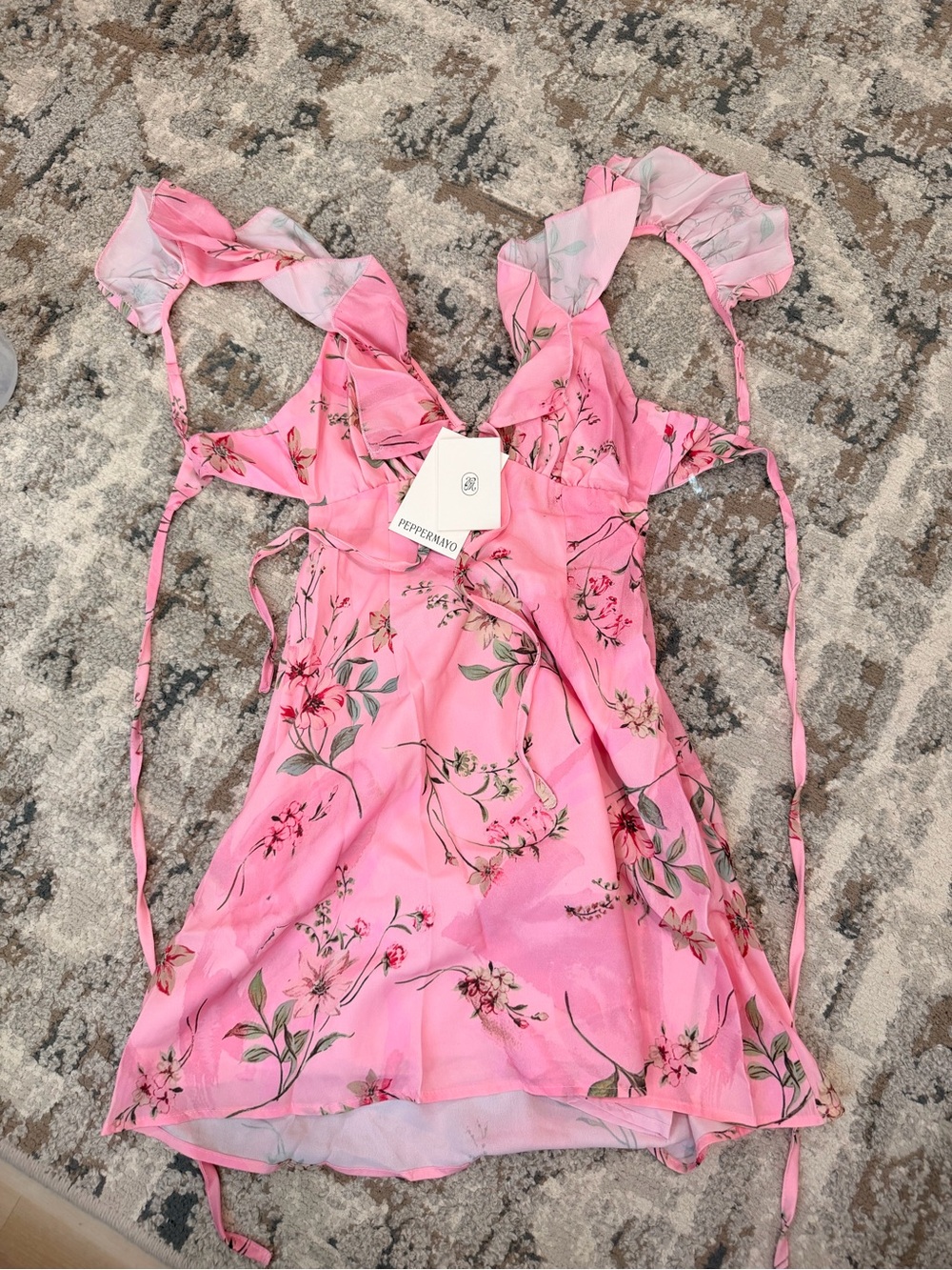 Adrina Ruffle Mini Dress - Picture 3 of 5